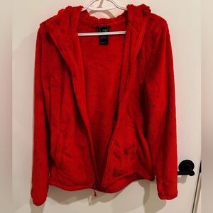 North Face red jacket size M